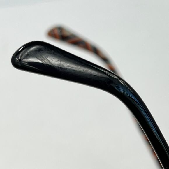 PRADA VPR 60P FAR-101 Black Half Jacket FRAMES ONLY  Orange Interior 54-17-140 - Picture 14 of 16